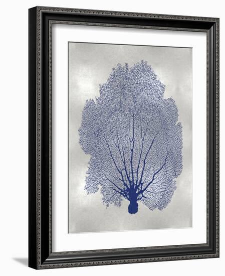 Sea Fan Indigo Blue II-Melonie Miller-Framed Art Print