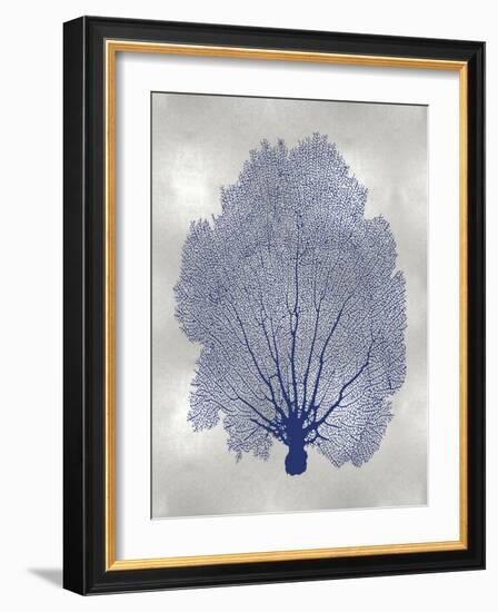 Sea Fan Indigo Blue II-Melonie Miller-Framed Art Print