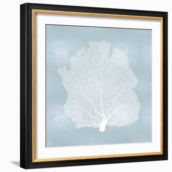 Sea Fan on Aqua I-Melonie Miller-Framed Art Print