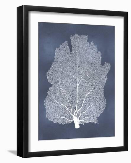 Sea Fan on Blue I-Melonie Miller-Framed Art Print