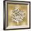 Sea Fan on Gold II-Caroline Kelly-Framed Art Print