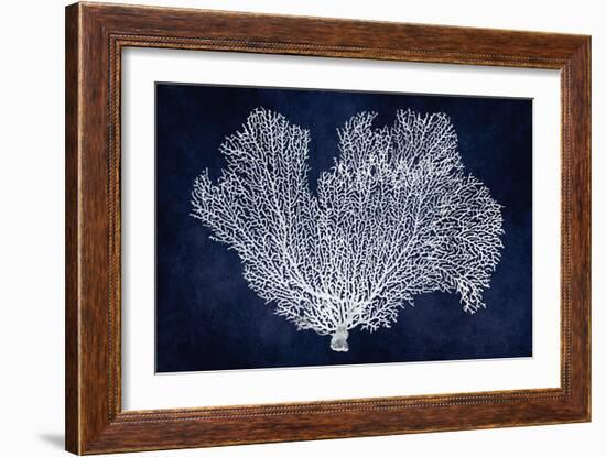 Sea Fan on Indigo Blue I-Melonie Miller-Framed Premium Giclee Print