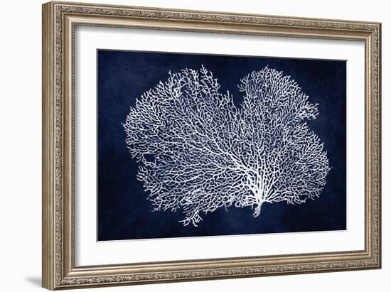 Sea Fan on Indigo Blue II-Melonie Miller-Framed Premium Giclee Print