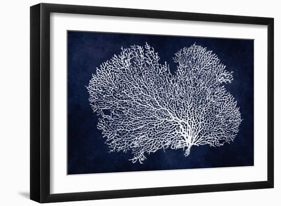 Sea Fan on Indigo Blue II-Melonie Miller-Framed Premium Giclee Print