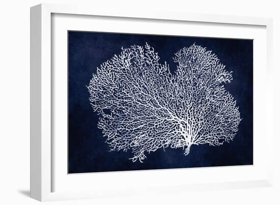 Sea Fan on Indigo Blue II-Melonie Miller-Framed Premium Giclee Print