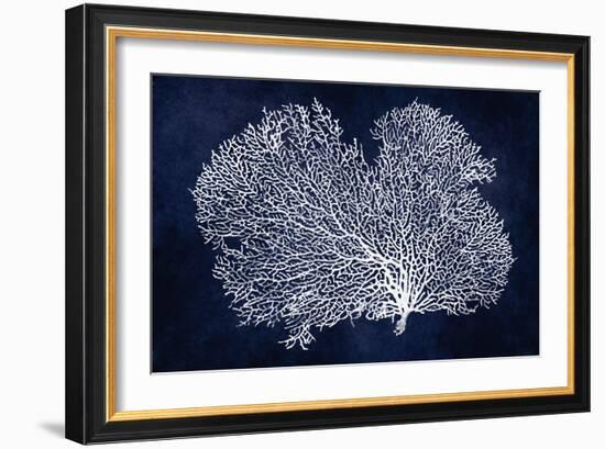 Sea Fan on Indigo Blue II-Melonie Miller-Framed Premium Giclee Print