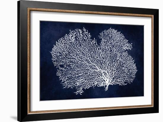 Sea Fan on Indigo Blue II-Melonie Miller-Framed Art Print