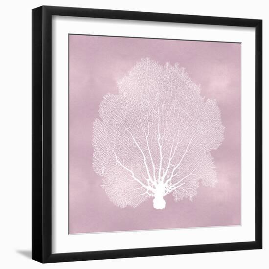 Sea Fan on Pink Blush II-Melonie Miller-Framed Art Print