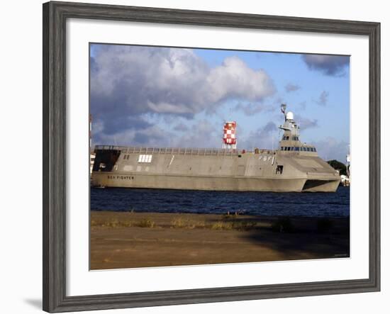 Sea Fighter, FSF-1, Littoral Surface Craft (LSC)-Stocktrek Images-Framed Photographic Print