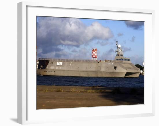 Sea Fighter, FSF-1, Littoral Surface Craft (LSC)-Stocktrek Images-Framed Photographic Print