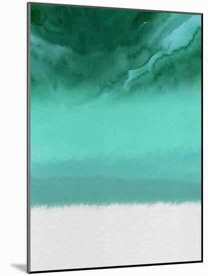 Sea Foam Abstract-Hallie Clausen-Mounted Art Print