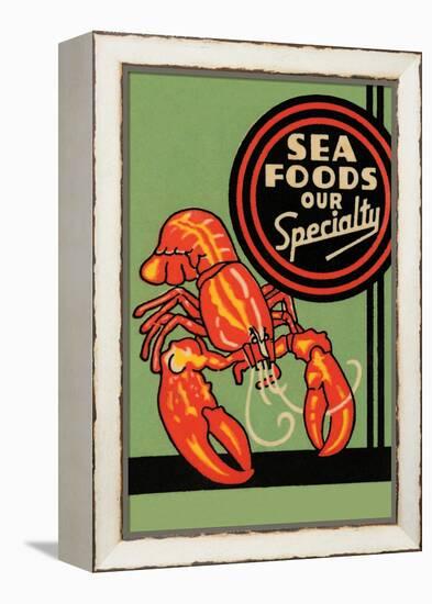 Sea Foods Our Specialty-null-Framed Stretched Canvas