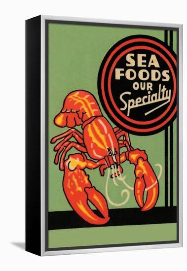 Sea Foods Our Specialty-null-Framed Stretched Canvas