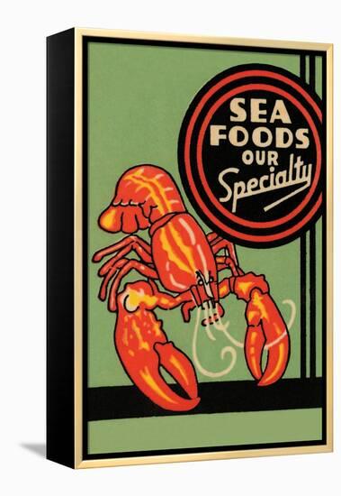 Sea Foods Our Specialty-null-Framed Stretched Canvas