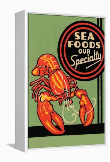 Sea Foods Our Specialty-null-Framed Stretched Canvas