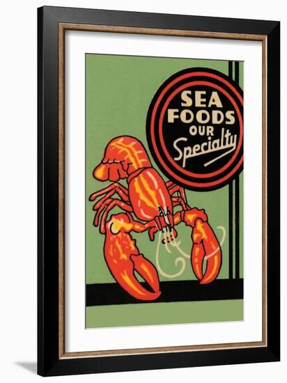 Sea Foods Our Specialty-null-Framed Premium Giclee Print