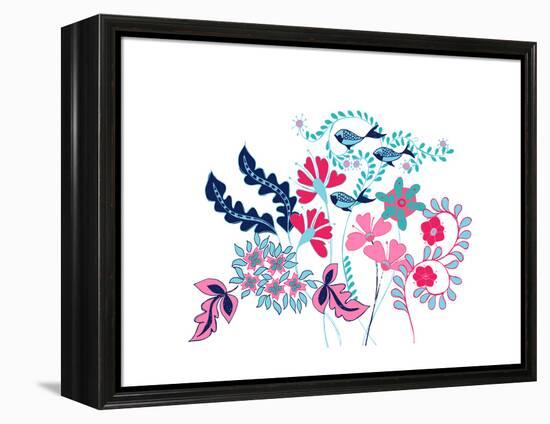 Sea Garden Border-null-Framed Premier Image Canvas