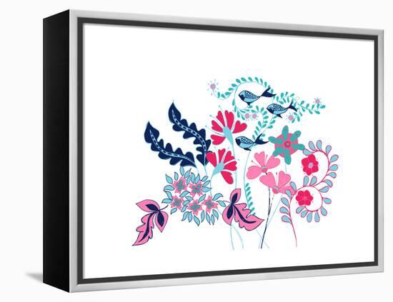 Sea Garden Border-null-Framed Premier Image Canvas