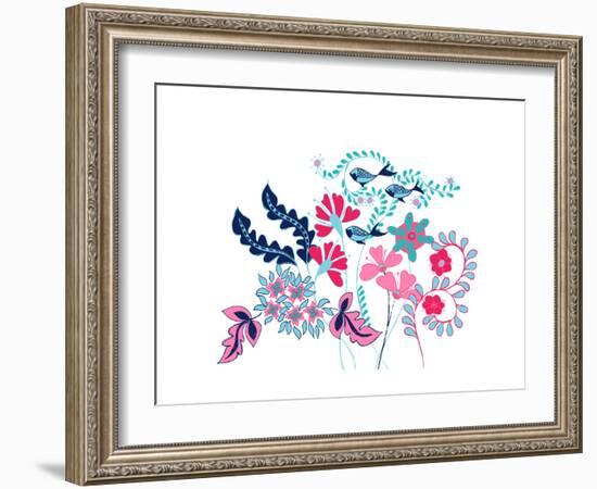 Sea Garden Border-null-Framed Giclee Print