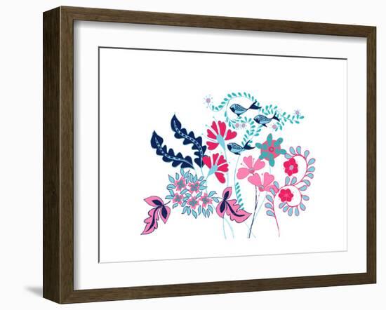 Sea Garden Border-null-Framed Giclee Print