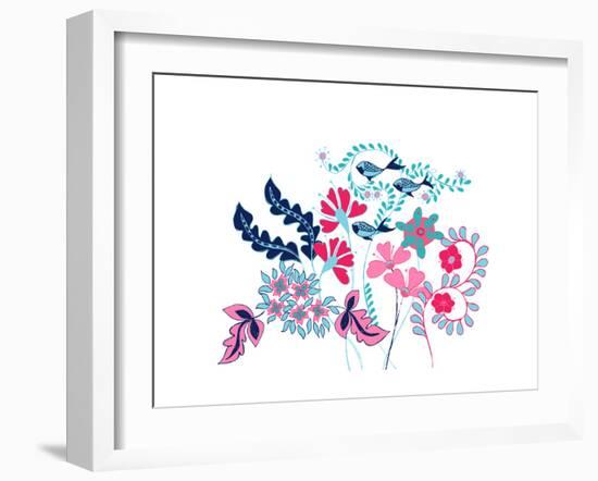 Sea Garden Border-null-Framed Giclee Print