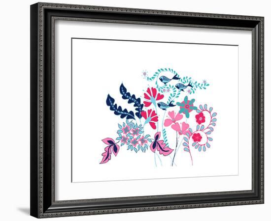 Sea Garden Border-null-Framed Giclee Print