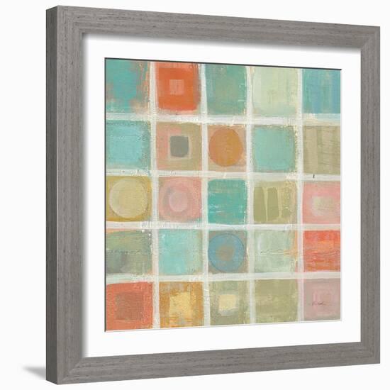 Sea Glass Mosaic Tile II-Silvia Vassileva-Framed Art Print