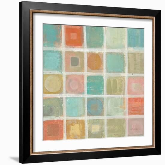 Sea Glass Mosaic Tile II-Silvia Vassileva-Framed Art Print