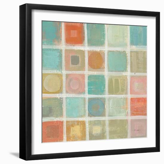 Sea Glass Mosaic Tile II-Silvia Vassileva-Framed Art Print