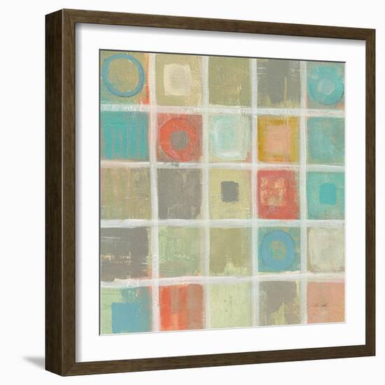 Sea Glass Mosaic Tile IV-Silvia Vassileva-Framed Art Print