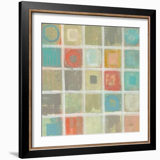 Sea Glass Mosaic Tile IV-Silvia Vassileva-Framed Art Print