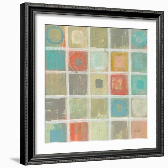 Sea Glass Mosaic Tile IV-Silvia Vassileva-Framed Art Print