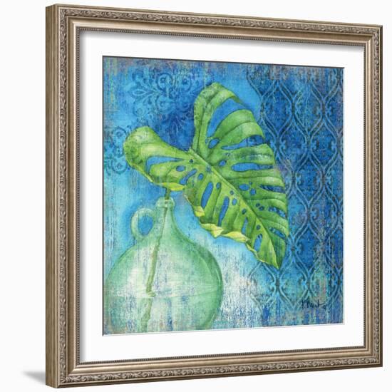 Sea Glass Palm I-Paul Brent-Framed Art Print