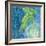 Sea Glass Palm II-Paul Brent-Framed Art Print