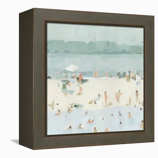 Sea Glass Sandbar I-Emma Scarvey-Framed Stretched Canvas