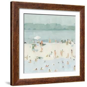Sea Glass Sandbar I-Emma Scarvey-Framed Art Print
