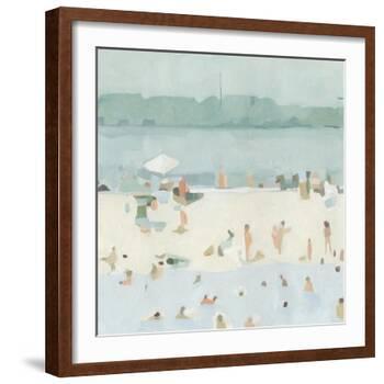 Sea Glass Sandbar I-Emma Scarvey-Framed Art Print