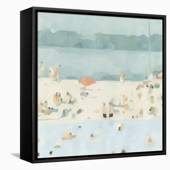 Sea Glass Sandbar II-Emma Scarvey-Framed Stretched Canvas