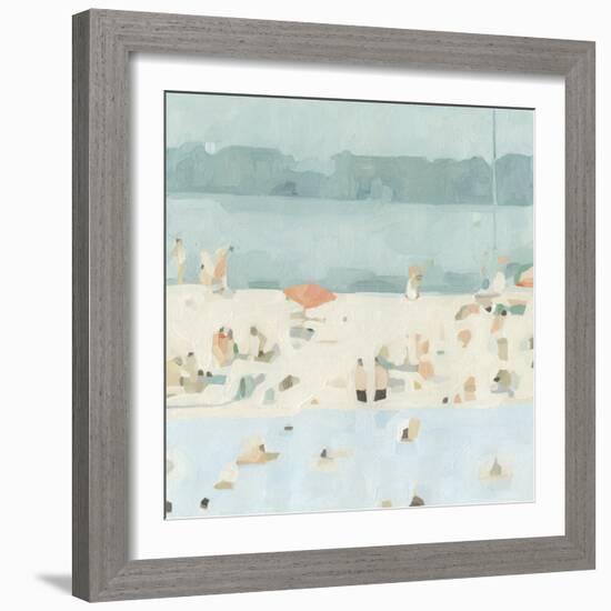 Sea Glass Sandbar II-Emma Scarvey-Framed Art Print