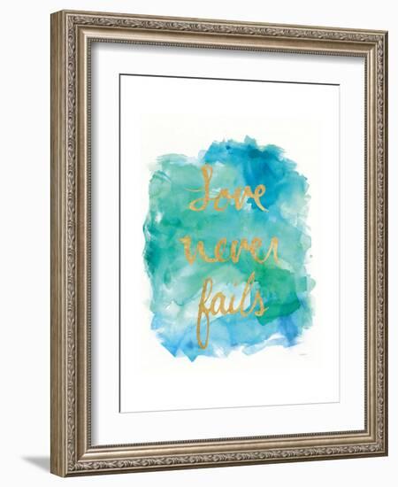 Sea Glass Saying Love-Mike Schick-Framed Art Print