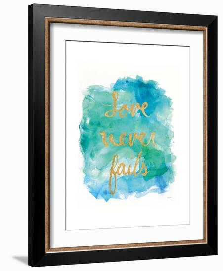 Sea Glass Saying Love-Mike Schick-Framed Art Print