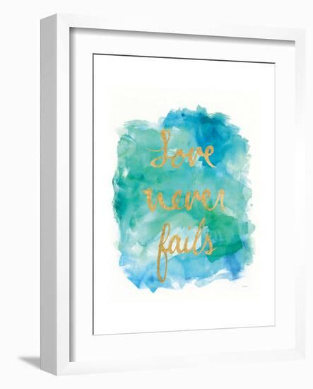 Sea Glass Saying Love-Mike Schick-Framed Art Print