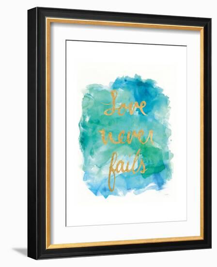 Sea Glass Saying Love-Mike Schick-Framed Art Print