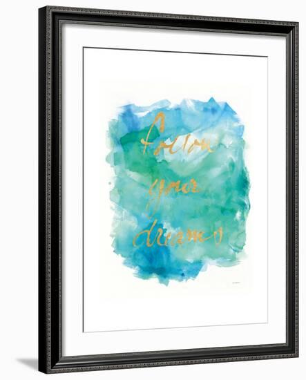 Sea Glass Saying-Mike Schick-Framed Art Print