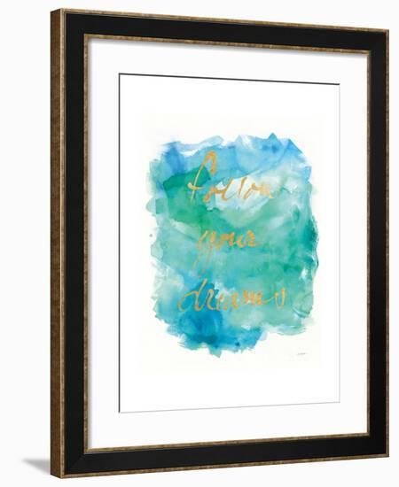 Sea Glass Saying-Mike Schick-Framed Art Print