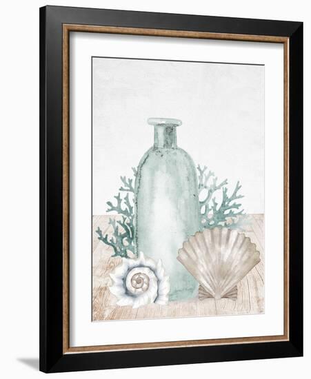 Sea Glass Shells 1 V2-Kimberly Allen-Framed Art Print