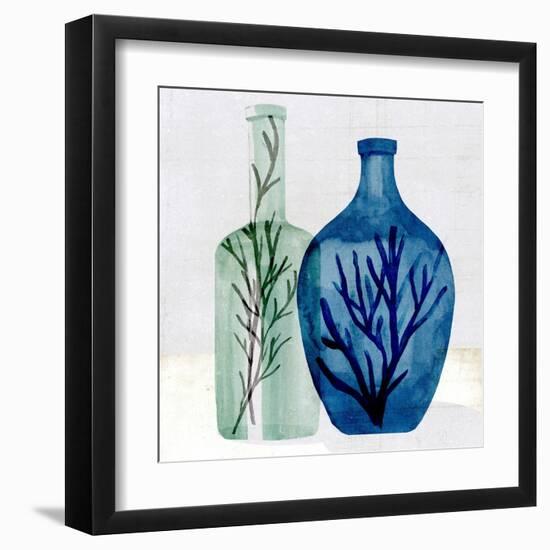 Sea Glass Vase I-Annie Warren-Framed Art Print