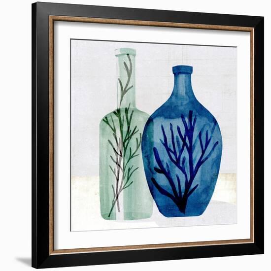 Sea Glass Vase I-Annie Warren-Framed Art Print