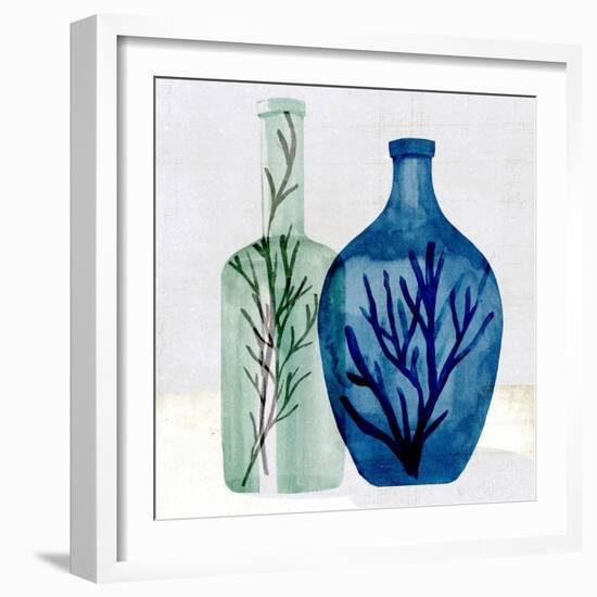 Sea Glass Vase I-Annie Warren-Framed Art Print