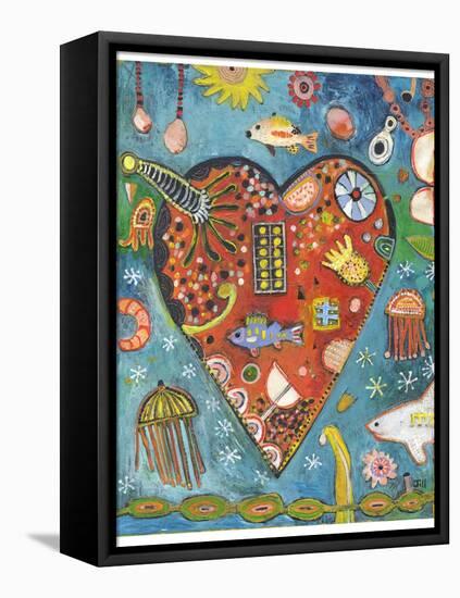 Sea Heart-Jill Mayberg-Framed Premier Image Canvas